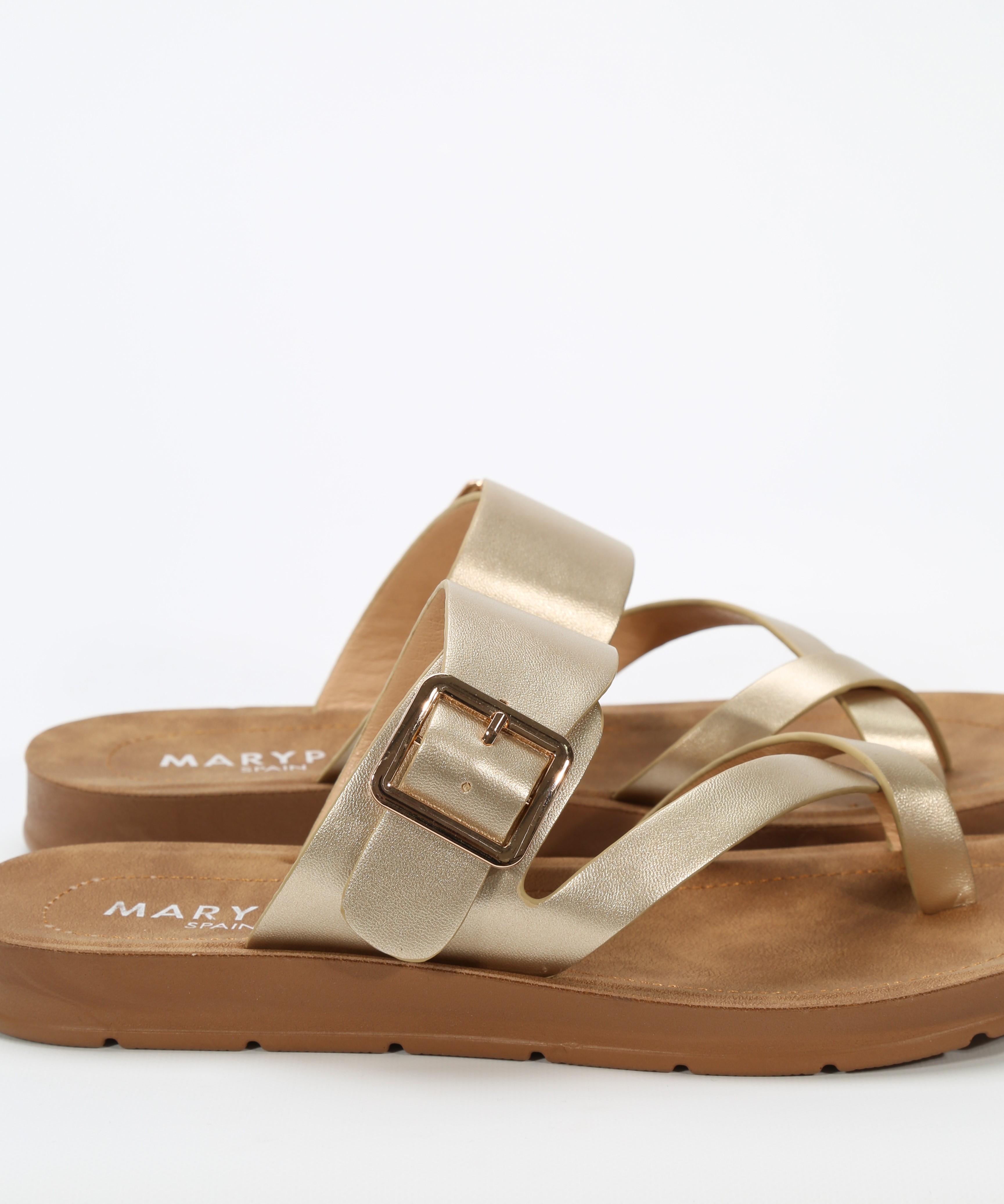 Sandalias planas hebilla image number null